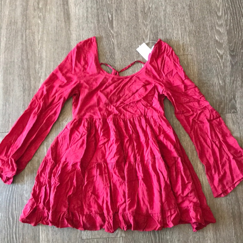 Tobi red flowy dress